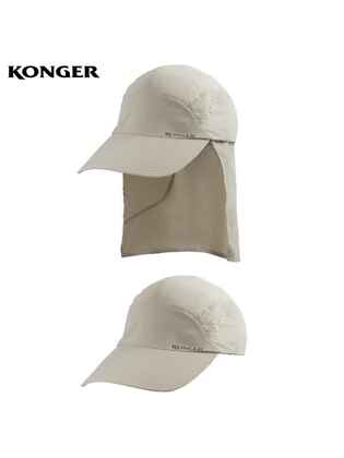 Konger Sapca bej cu protectie solara pentru gat marimea 62