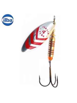 Ilba rotativa Lungo Silver/Red (argint cu dungi rosii), nr.4, 12gr (60114)