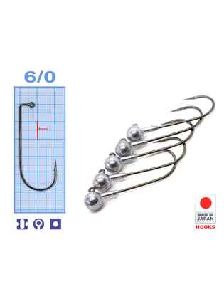 M.Hooks Jig Bila, marime 6/0, 9gr (5buc/plic)