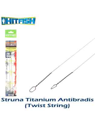 Hitfish struna nickel-titanium pentru rapitori, antibradis (twist string) TISTR-200/30, 20cm, 0.30mm, 7.2kg, 2buc/plic