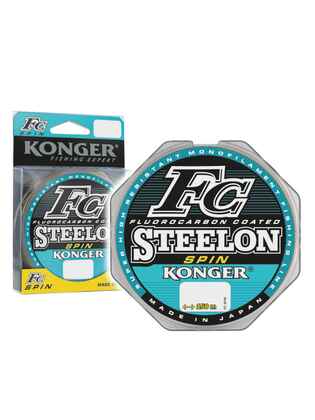 Konger Fir Monofilament Steelon FC SPIN (gri deschis), 0.18mm, 4.9kg, 150m