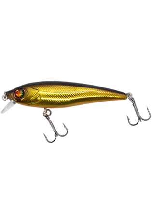 Damiki Hopi Minnow 7CM, 6.7GR, Slow Sinking, 236H (Black Gold Holo)
