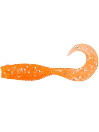 Damiki WOW Grub 7.6CM (3 inch), 212 (Orange/Silver)
