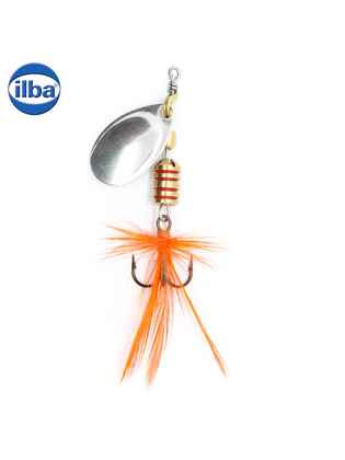 Ilba rotativa Tondo Mosca (Fly), Silver + Fly Orange, nr.1, 3gr (100101)