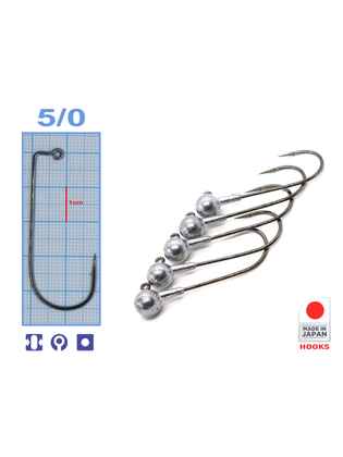 M.Hooks Jig Bila, marime 5/0, 9gr (5buc/plic)