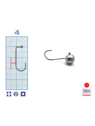M.Hooks MicroJig Bila, marime 4, 7gr (5buc/plic)