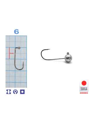 M.Hooks MicroJig Bila, marime 6, 3gr (5buc/plic)