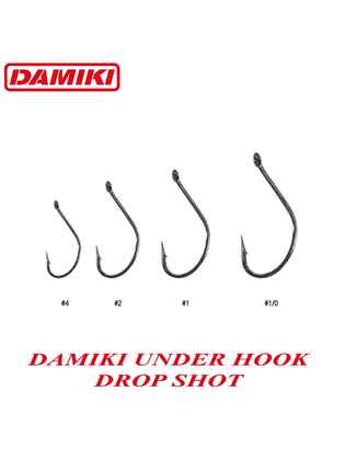Damiki Under Hook (carlige Drop Shot), marime 1, 10buc/plic