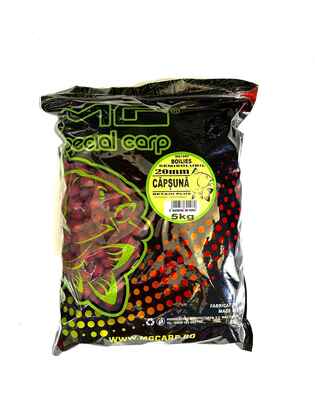 Boilies MG Carp Semisolubil SP, 20mm, 5kg, Capsuna