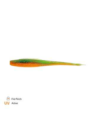 Shad Stick Zeck BA Shaky 8cm Fire Perch 9buc