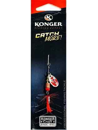 Lingura Rotativa Konger Devil Champion No.0 2.5gr 03 Red (Greutate naluca(gr): 3.5gr, Marime(no): 1)