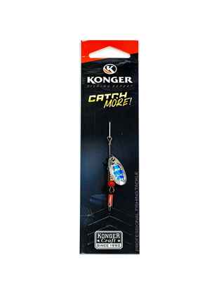 Lingura Rotativa Konger Tarpon Champion No.1 4gr 06 Silver Blue (Greutate naluca(gr): 5gr, Marime(no): 2)