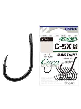 Carlig Owner C-5X No.10 Carp Iseama X With Eye
