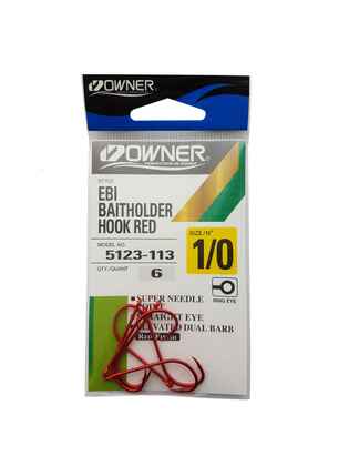 Carlig Owner 5123-093 No.2 Rosu Ebi Baitholder Hook