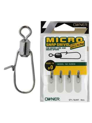 Vartej Agrafa Owner 52809 No.0 9kg Micro Snap Swivel