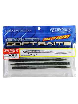 Vierme Owner Shaky Worm 160mm 01 Green pumpkin