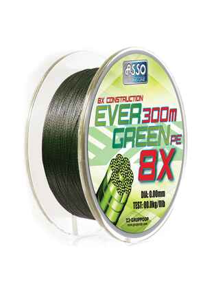 Fir Asso Evergreen PE 8X 0.50mm 42.10kg 130m Verde