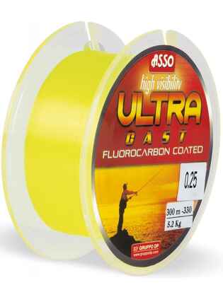 Fir Asso Ultra Cast 0.26mm 8.40kg 300m Galben Fluo