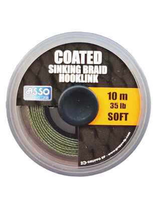 Fir Asso Coated Soft Sinking Braid Hooklink 35Lb 10m Verde