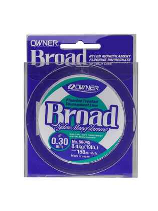 Fir Owner Broad Fluorine Treated 0.18mm 3.10kg 150m Natural Clear