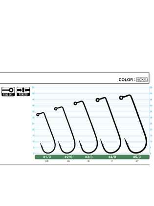 JIG Owner Nelestat No.3/0 Jig-57 253987 White Light Wire 13buc