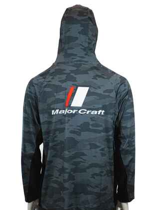 BLUZA MAJOR CRAFT UV SUN PROTECTION HOODIE 4L Dark Gray