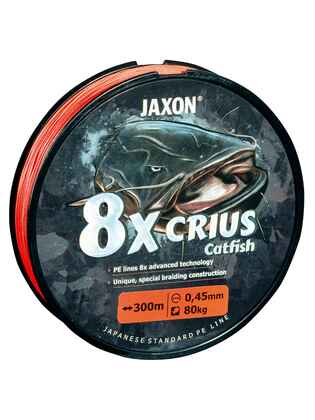 FIR TEXTIL JAXON CRIUS PE X8 CATFISH ORANGE 300m 0.40mm 65kg