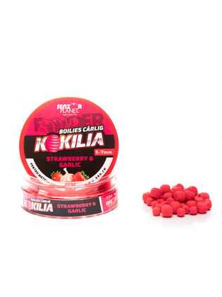 BOILIES KOKILIA METHOD FEEDER PENTRU CARLIG STRAWBERRY & GARLIC (ROZ) 5-7mm 30g