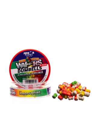 BUMBASTIC WAFTERS DUMBELLS PENTRU BANDA SQUID & PRUNA (MIX BICOLOR) 6-8mm 25g