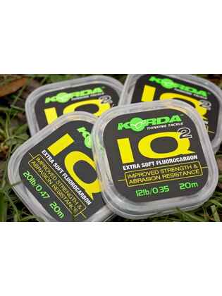 FIR FLUOROCARBON KORDA IQ2 EXTRA SOFT, 20m