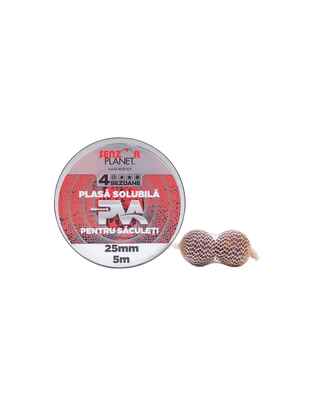 REZERVA PVA SENZOR PLASA SOLUBILA 25mm PENTRU SACULETI, 5m