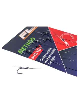 SET RIGURI FL METHOD FEEDER CU SPIN 7mm, CARLIG METHOD CU BARBETA, 6buc