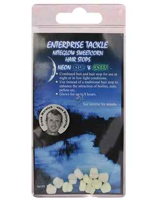 SWEETCORN HAIR STOP MINI NITEGLOW BLUE & GREEN MIXED 12buc ET55MN (ALBASTRU & VERDE FLUO)