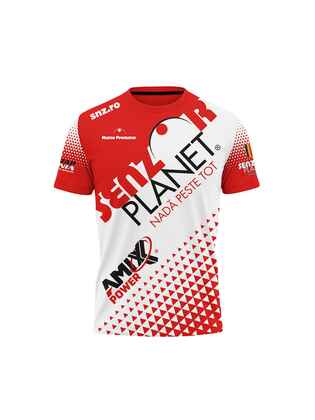 TRICOU PERSONALIZAT SENZOR CLUB ALB-ROSU