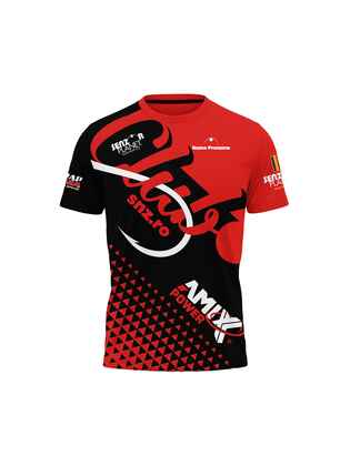 TRICOU PERSONALIZAT SENZOR CLUB ROSU-NEGRU