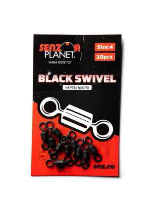 VARTEJ NEGRU NR 4 (BLACK SWIVEL) 10buc