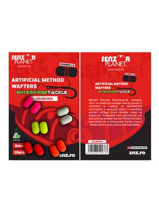 ARTIFICIAL METHOD WAFTERS DUMBELLS ENTERPRISE TACKLE FLUO MIXED COLORS (MIX CULORI) 6mm