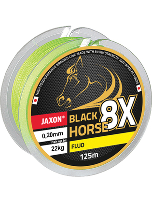 FIR TEXTIL BLACK HORSE PE 8X FLUO 125m 0.08mm