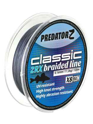 FIR TEXTIL PREDATOR-Z ZRX 8X 120m 0.16mm 11.2kg Dark Grey