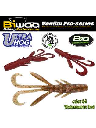 SHAD ULTRA HOG 4 10cm 04 Watermelon Red