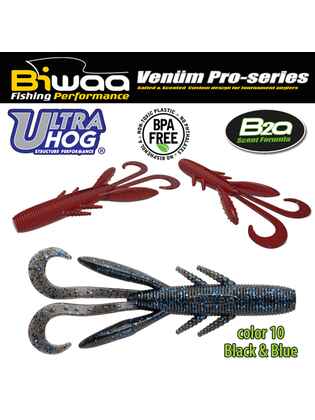 SHAD ULTRA HOG 4 10cm 10 Black & Blue