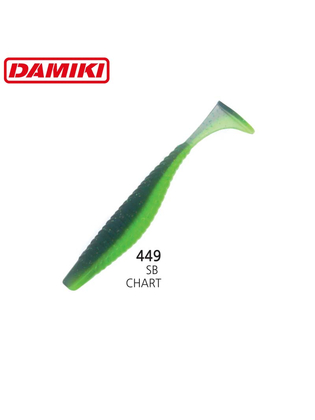 Damiki Armor Shade Paddle 10CM (4'') - 449 (SB Chartreuse)