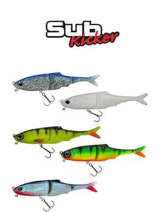 Swimbait Biwaa Sub Kicker Fire Tiger 18cm, 1 buc/plic