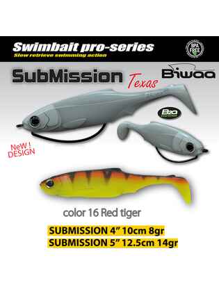SHAD SUBMISSION 5 13cm 16 Red Tiger