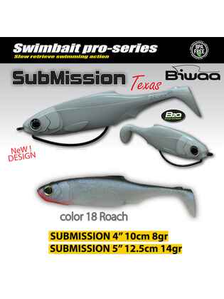 SHAD SUBMISSION 4 10cm 18 Roach