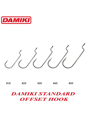 Carlige Damiki Standard Offset Hook 1/0 - 9buc/plic