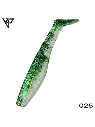 KP Baits Original Shad 5CM (2 inch), culoare 025 (Green Shad) (5buc/plic)