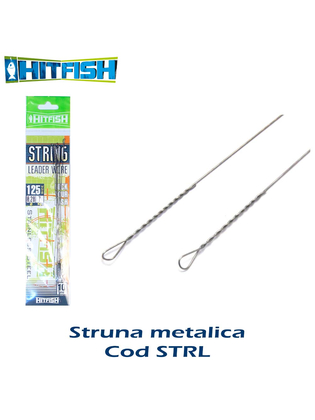 Hitfish struna rapitor metalica STRL - 20cm/0.35mm/13kg - 9buc/plic