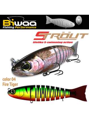 SWIMBAIT STROUT 5.5 14cm 29gr 04 Fire Tiger