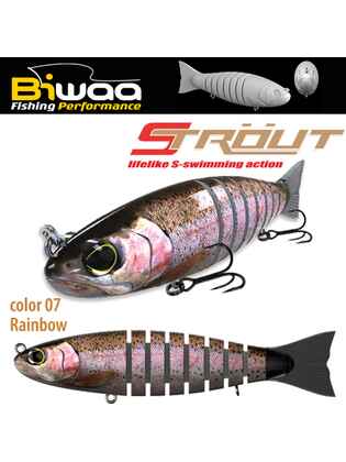 SWIMBAIT STROUT 5.5 14cm 29gr 07 Rainbow